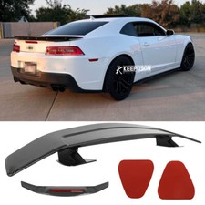 For 2010-2013 Chevrolet Camaro 46 Rear Trunk Spoiler Racing Wing Carbon Look For 2010-2013 Chevrolet Camaro 46 Rear Trunk Spoiler Racing Wing Carbon Look