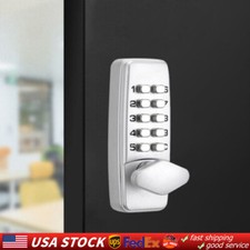 Mechanical Keyless Entry Door Lock Digital Code Keypad Knob Combination Deadbolt