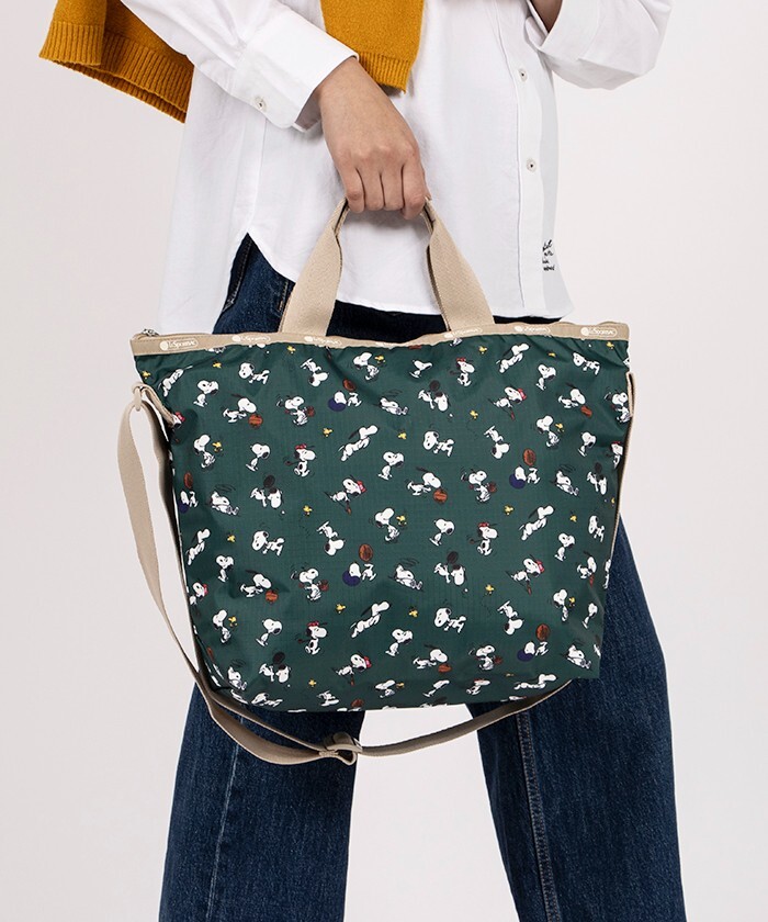 LeSportsac x PEANUTS 50th Anniv. Snoopy Polyester HC47 Delux Tote