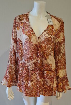 KATIES NWT Turkish Delight Patchwork Top size 16