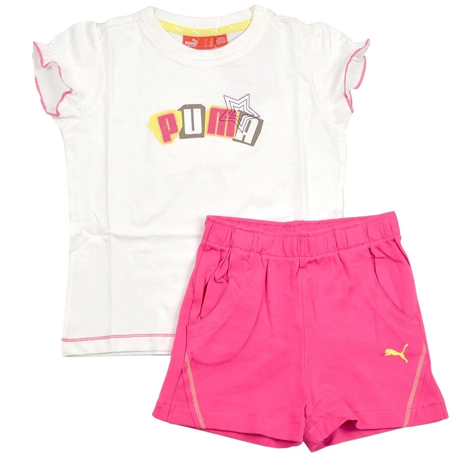 PUMA Summer Set T-Shirt+Shorts Combination Children Baby Girl Top