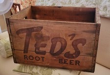 1950 TED WILLIAMS - PIWO KORZENIOWE TEDA - DREWNIANA SKRZYNKA NA SODĘ - BOSTON RED SOX