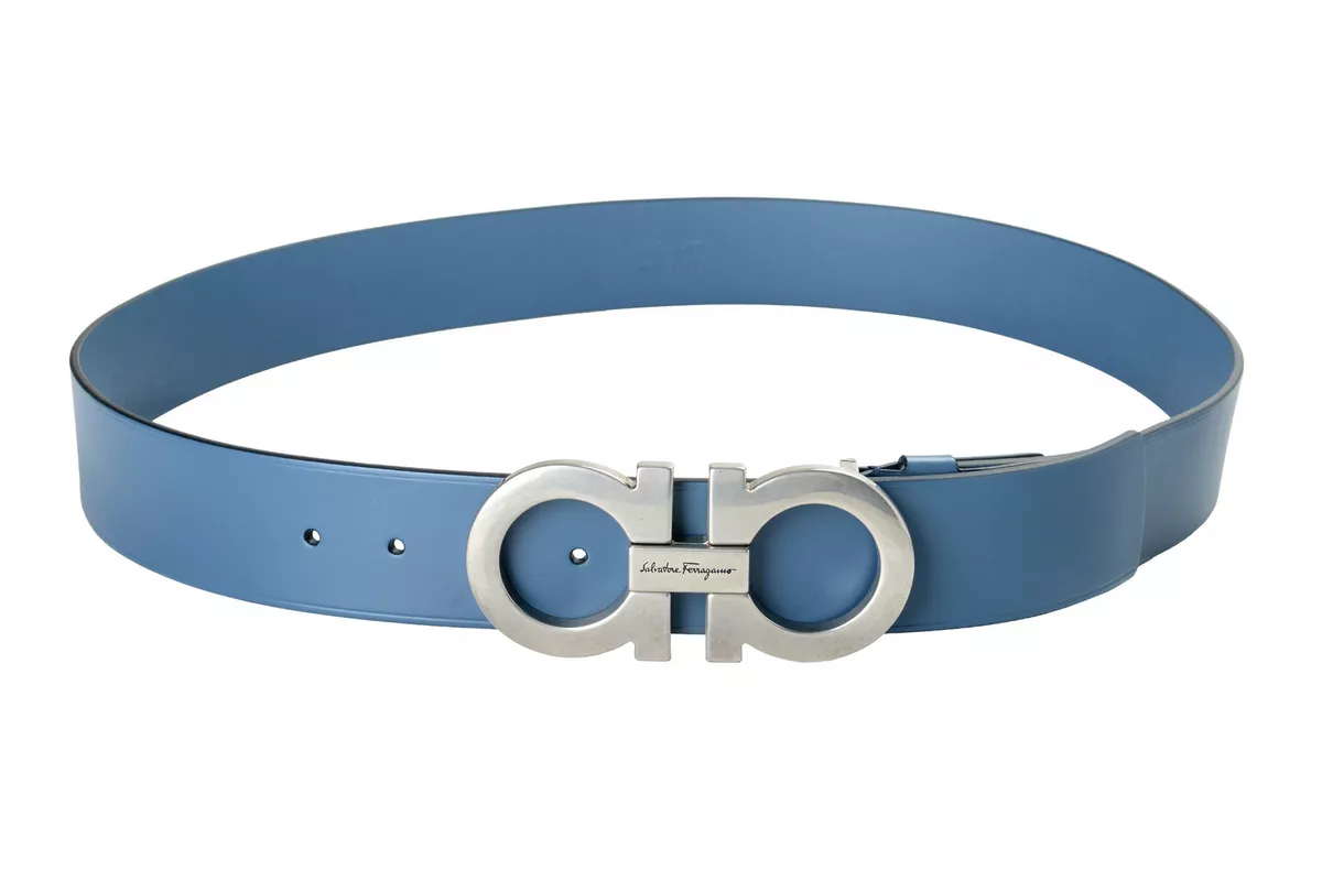 Mens blue ferragamo clearance belt