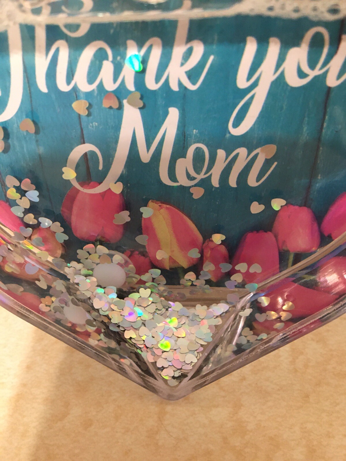 Heart Shaped Clear Acrylic Plastic Water Globe Picture Frame eBay