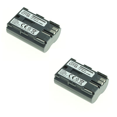 2x Akku für Canon EOS 300D EOS 10D EOS 20D EOS 30D EOS 40D EOS 50D   BP-511