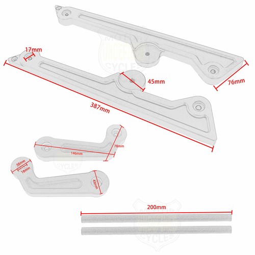 For BMW K100/LT K75 K1100 Pro-link Kit Rear Seat Subframe Suspension Bracket Kit - Picture 8 of 8