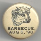 <!--F#f_0-->1896 Barbecue Celluloid Lapel Button Stud w/ Steer Head ~ August BBQ '86<!--F/-->