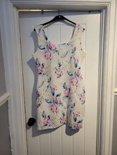 Missguided Above Knee Floral Summer Dress Bnwot Size 14 Fully Lined 