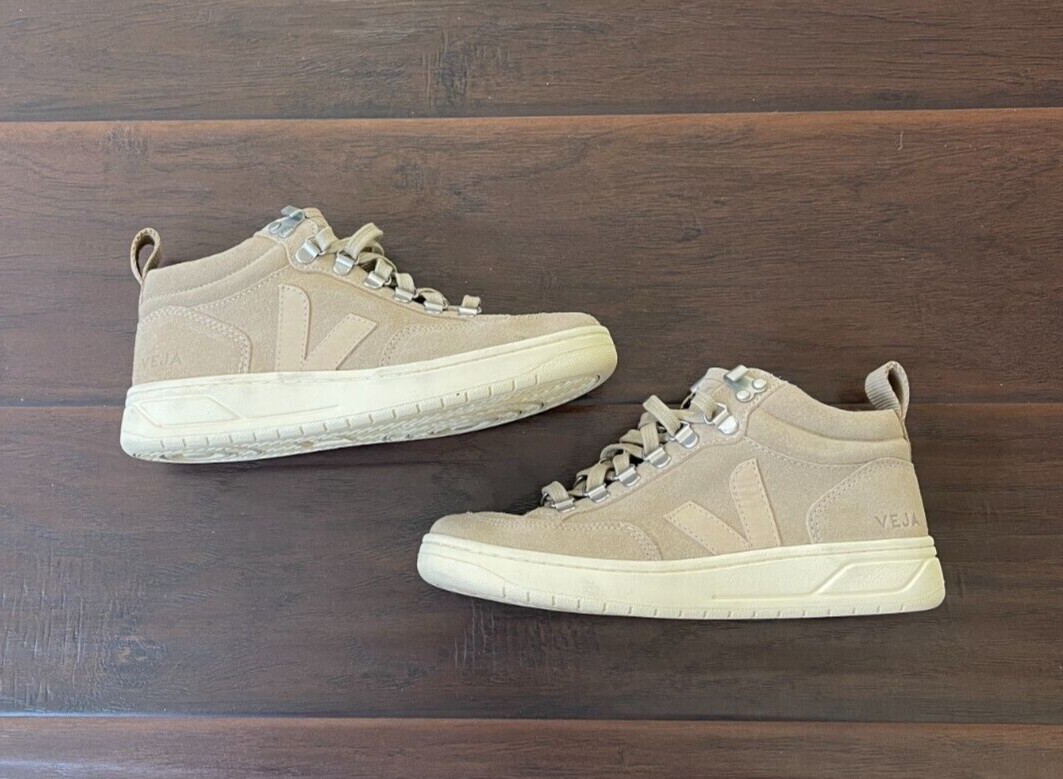 Veja Roraima Suede Leather Hi-Top Sneaker Dune Almond, US 5 EU 36