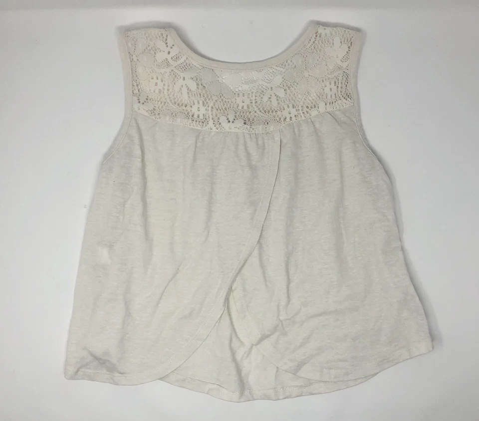 Conjunto de camiseta sin mangas y pantalones cortos de verano azul/blanco roto para niñas talla grande 10/12 Foto 3 de 4