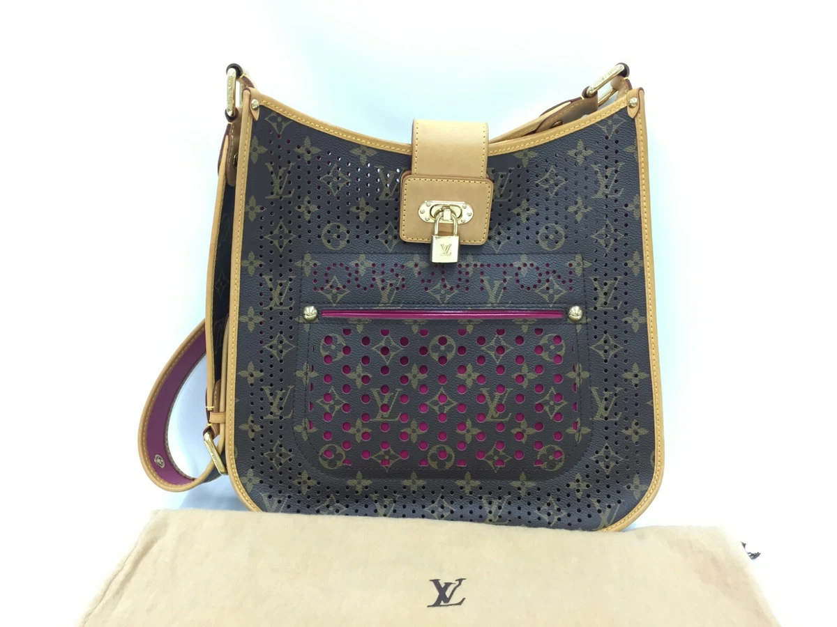 Louis Vuitton Limited Edition Fuchsia Monogram Perforated Musette