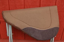 RIDERS CHOICE SADDLE PAD BROWN BARREL ROUND  FREE SHIP NEW MADE IN ALABAMA USA