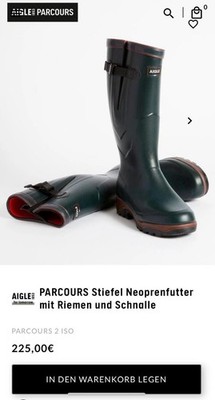 Aigle Gummistiefel Parcours 2 ISO, Größe 44