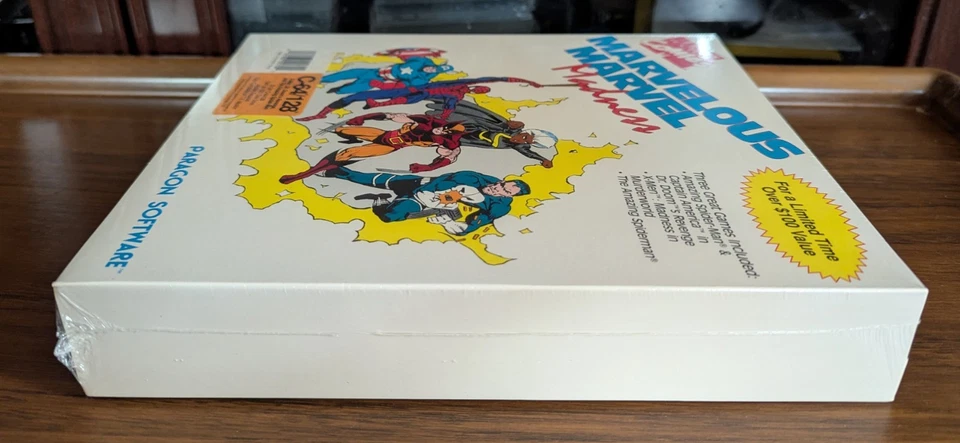 NEW Marvelous Marvel Madness Factory SEALED BIG BOX Paragon Commodore 64 128 C64 - Image 2 of 4