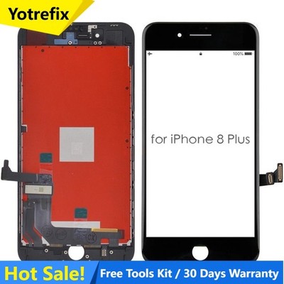 For iPhone 8 Plus LCD Display Touch Screen Digitizer Assembly Replacement + Tool