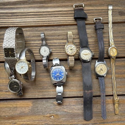Vintage Women’s Watch Lot Of 9 - Non Working For Parts Or Repairs