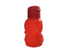 Botella de agua ecológica Tupperware Santa Claus 12 oz Navidad vacaciones roja NUEVO