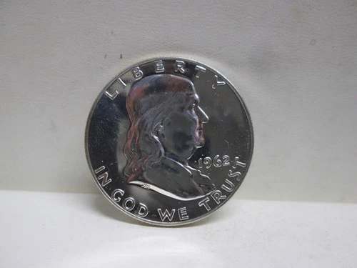 1962 US FRANKLIN SILVER HALF DOLLAR PROOF