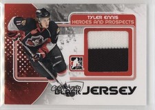 2010-11 ITG Heroes and Prospects Game-Used Black Jersey Tyler Ennis #M-49 1dp4