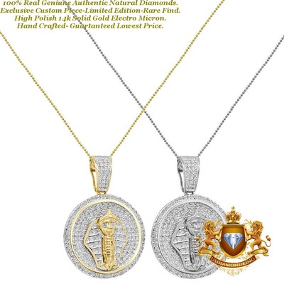 Echter echter ägyptischer Pharao König Tut Charm Anhänger Kette klein 1,25''