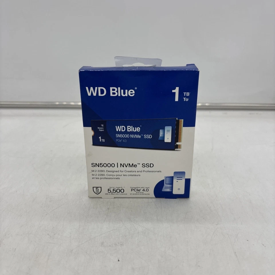 Western Digital Blue SN5000 1TB Interne Solid State Drive Disk NVMe PCIe 2280