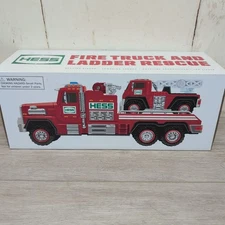 Hess 2015 Fire Truck and Ladder Rescue Vehicle Brand New 