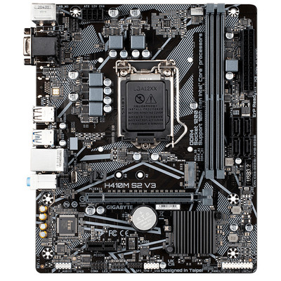 Gigabyte H410M-S2 V2/V3 Intel H410 LGA1200 MATX Support 10th Motherboard Tested/