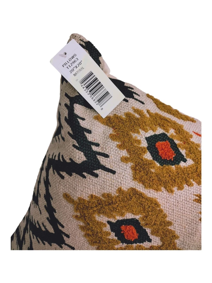 Almohada decorativa Rizzy Home Transitional relleno de polietileno 20"x20" Foto 3 de 4