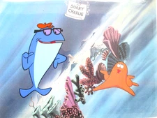 1980s SORRY CHARLIE STARKIST TUNA COMMERCIAL PRODUCTION drawing CEL fish