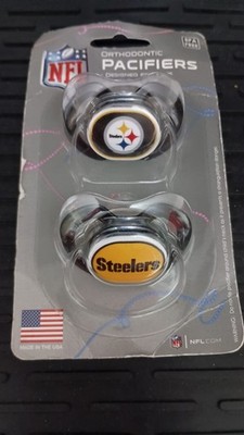 Pittsburgh Steelers 2-Pack Pacifiers Brand New
