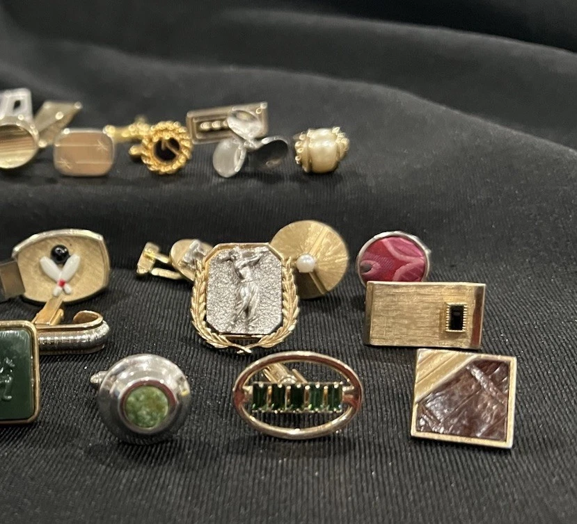 Lote individual de gemelos vintage - estilos y borras mixtos - reventa de artesanías de reparación Foto 2 de 4