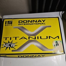 Donnay International Golf Balls x15 Titanium/Yellow - Two Piece - New Other