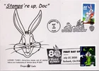 Dr Jim Stamps Maximum Card Bugs Bunny 2V Pair Fdc