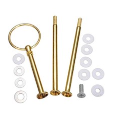 1Set 3 Tier Heavy Duty Metal Cake Stand Handle Fruit Dessert Cupcake Plate St...