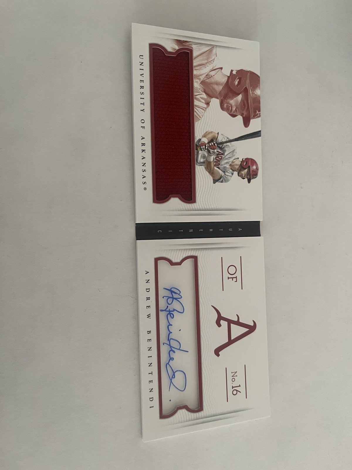 2015 Panini National Treasures Andrew Benintendi Auto Nameplate Booklet /99 view 3