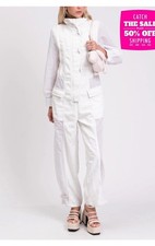  1100 EMPORIO ARMANI R-EA Mesh Jumpsuit EU38 US2 UK6 XS Toggle High Neck