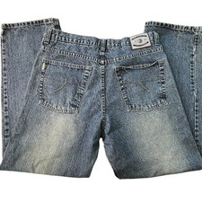 Vintage Y2k Paco Baggy Wide Men's Blue Denim Jeans 34x31 Hip Hop Skater