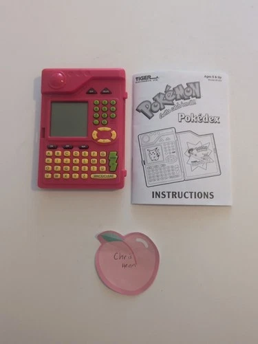 Pokémon Pokedex 1998 Tiger Electronics Toy Tested, Not Working + Instructions