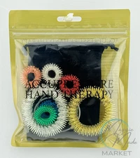 New Lifestyle Products Accupressure Hand Therapy Set Rings & Keychains