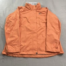REI Peak 2.5L Jacket Womens Large Orange Hiking Outdoors Hooded Gorpcore Camp