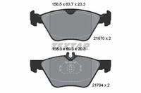 Textar Bremsbelagsatz, Scheibenbremse 2167001 FüR Chrysler MERCEDES-BENZ