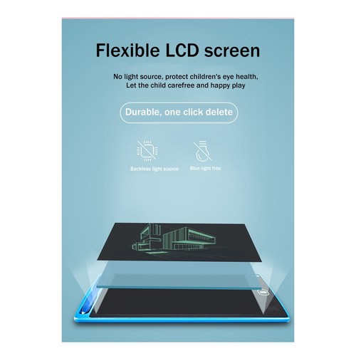 10 Elektronischer LCD-Schreibblock Digital Handwriting Doodle Pad Bla3302 - Afbeelding 2 van 8