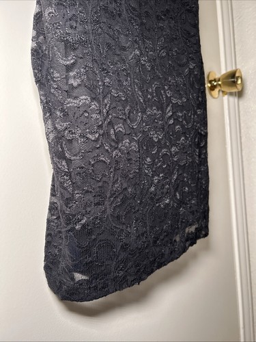 KIYONNA Valentina Illusion Blue 1/2 Sleeve Black Lace Dress Sz 1X (14/16) NWT! - Picture 21 of 21