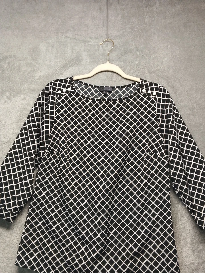 Blusa Mujer THE LIMITED S(4-6) Geométrica Manga 3/4 Calce Relajado Tejida Foto 3 de 4