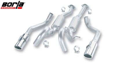 Borla S-Type Cat-Back Exhaust w/ 4'' Chrome Tips For 1999-2004 Ford Mustang 4.6L