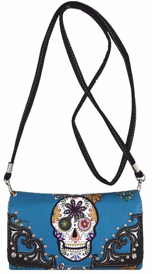 Borsa A Tracolla Sugar Skull Day Of The Dead Borsa Da Donna - Foto 5