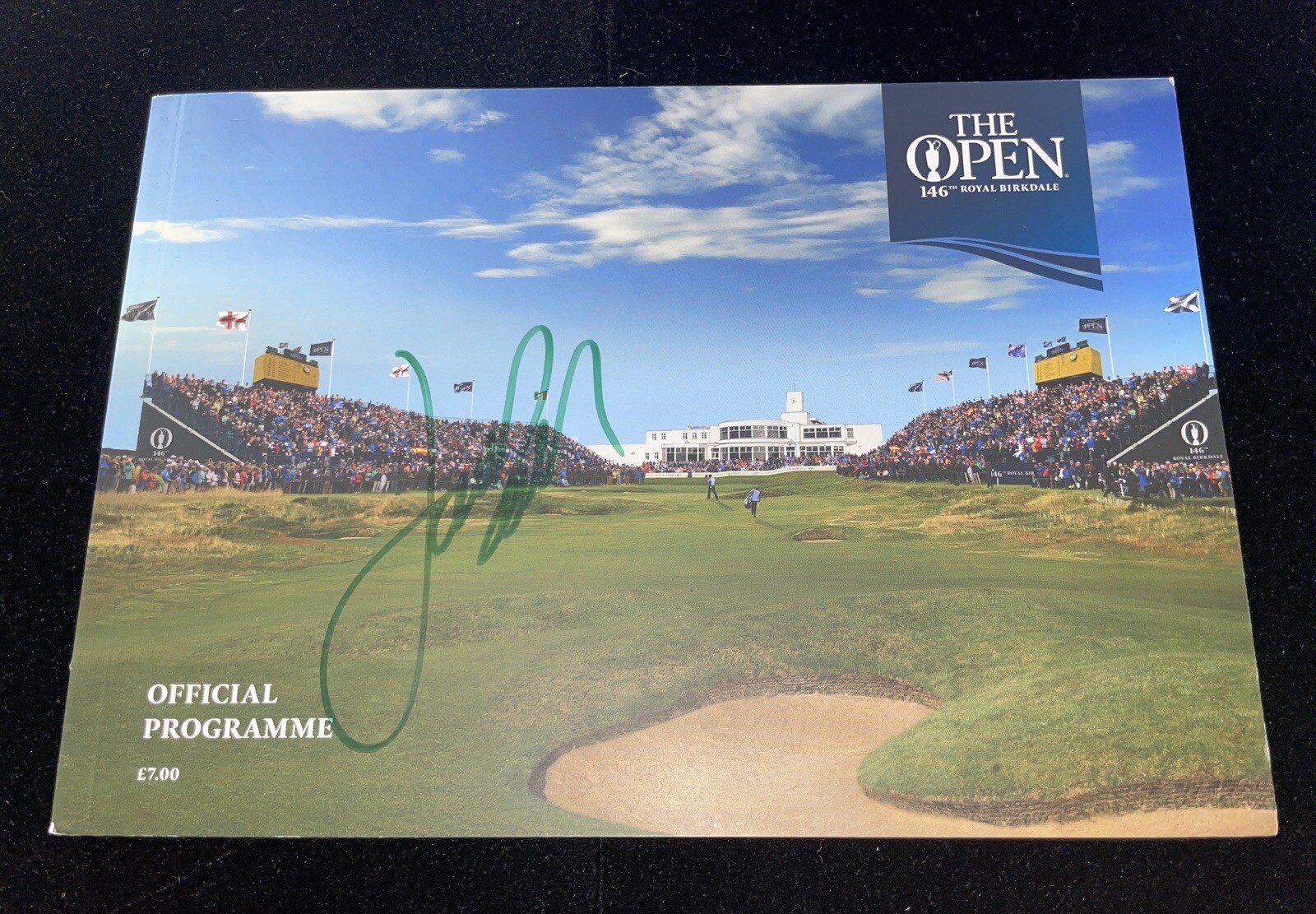 Jordan Spieth Autographed Signed 2017 Open Championship Program JSA Royal Birkdale British 