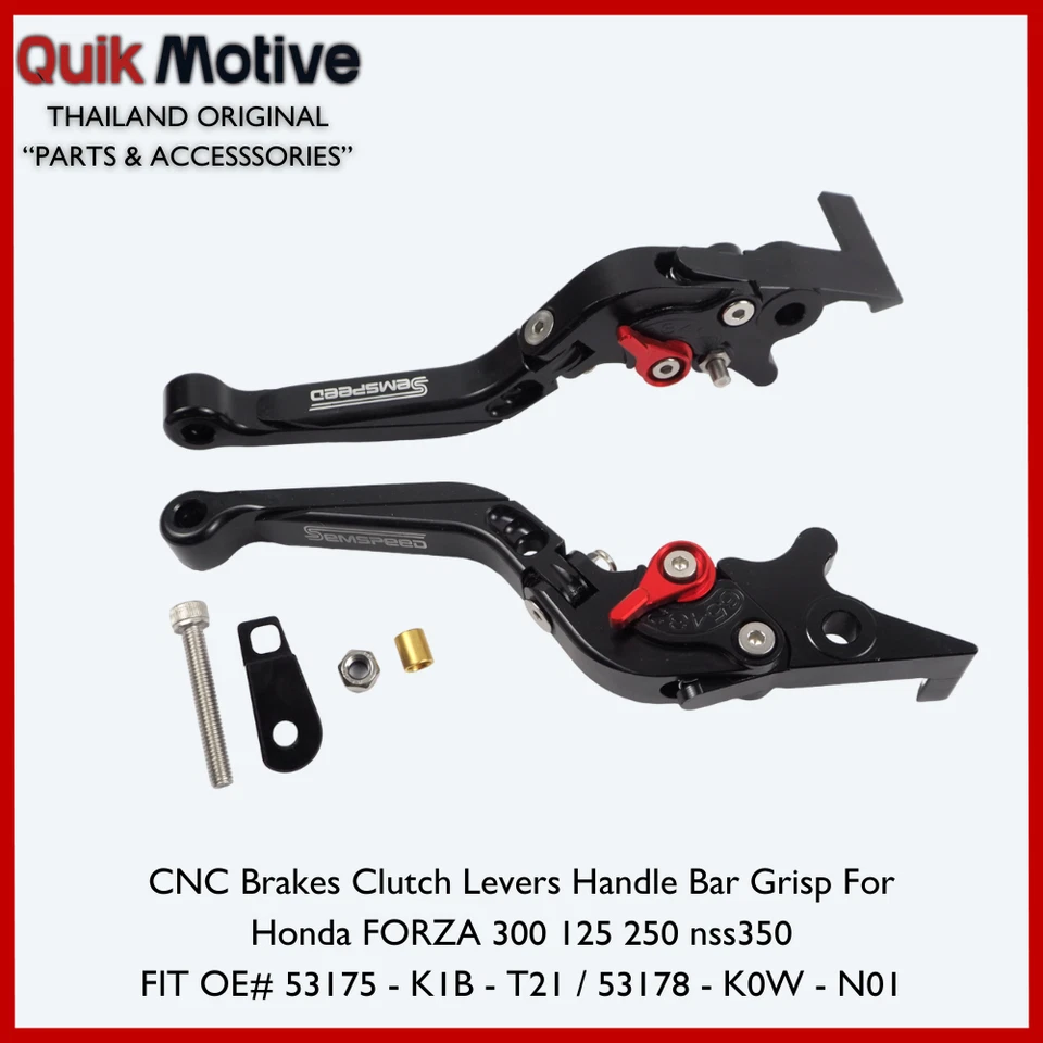 Palancas de embrague de freno plegables CNC para Honda NSS300 SH300 Forza 300 250 | 2010-2023 | Foto 4 de 4