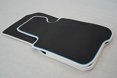 $$$ Lengenfelder Floor Mats Fits BMW 4 Series G26 Grand Coupe + WHITE BLUE + NEW
