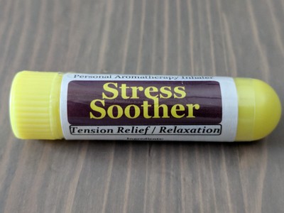 STRESS SOOTHER Essential Oil Personal AROMATHERAPY Inhaler: Tension / Anxiety